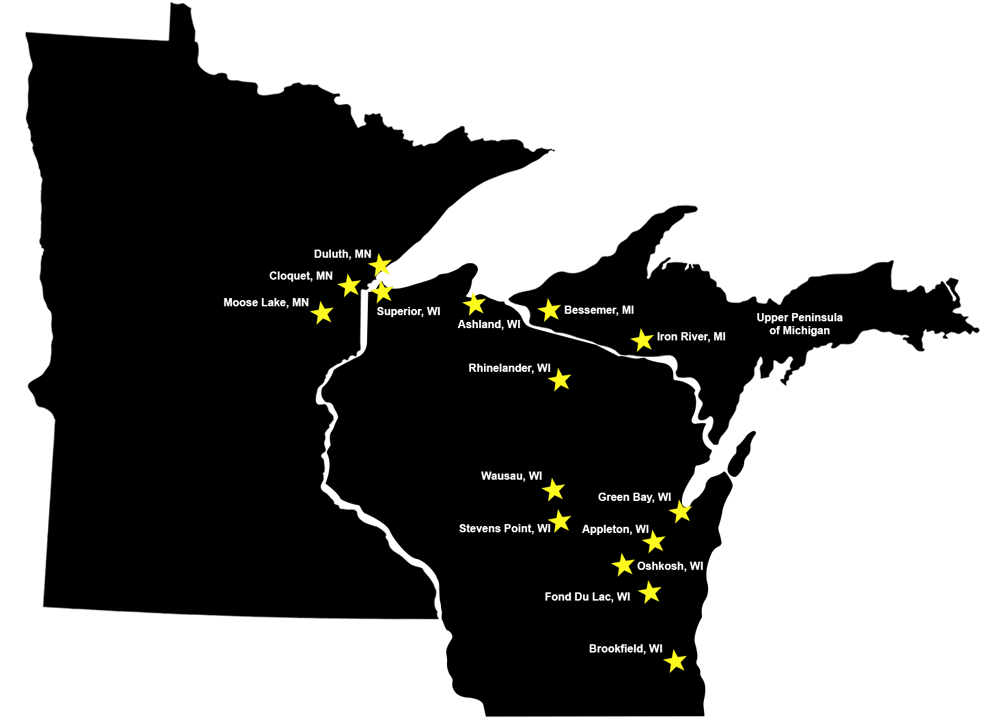ServiceMaster RRH location map